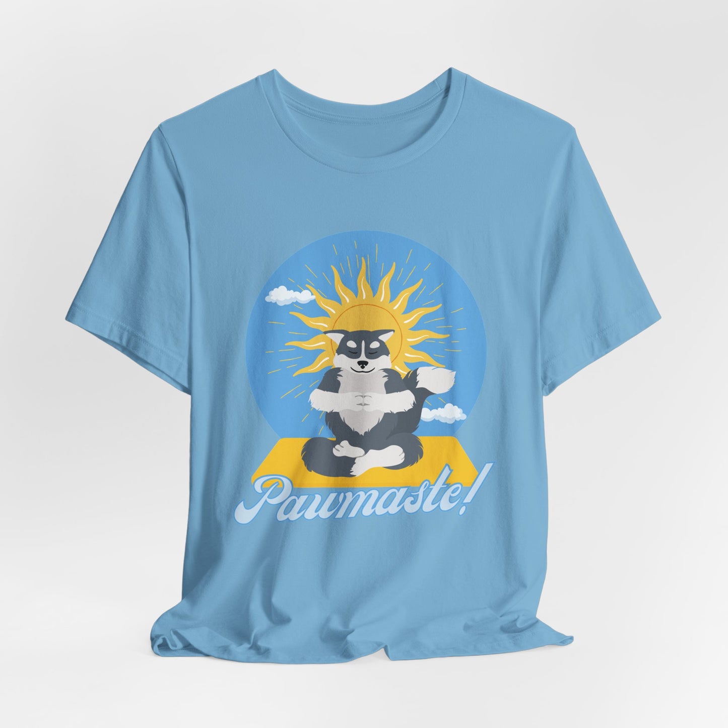 Pawmaste Happy Husky Puppy Yoga Shirt Unisex Classic Tee