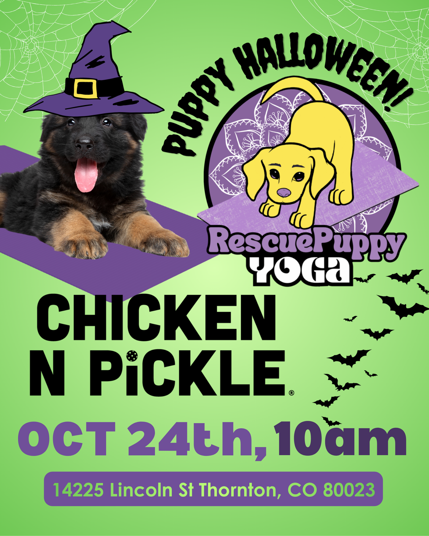 Rescue Puppy Yoga - Chicken N Pickle