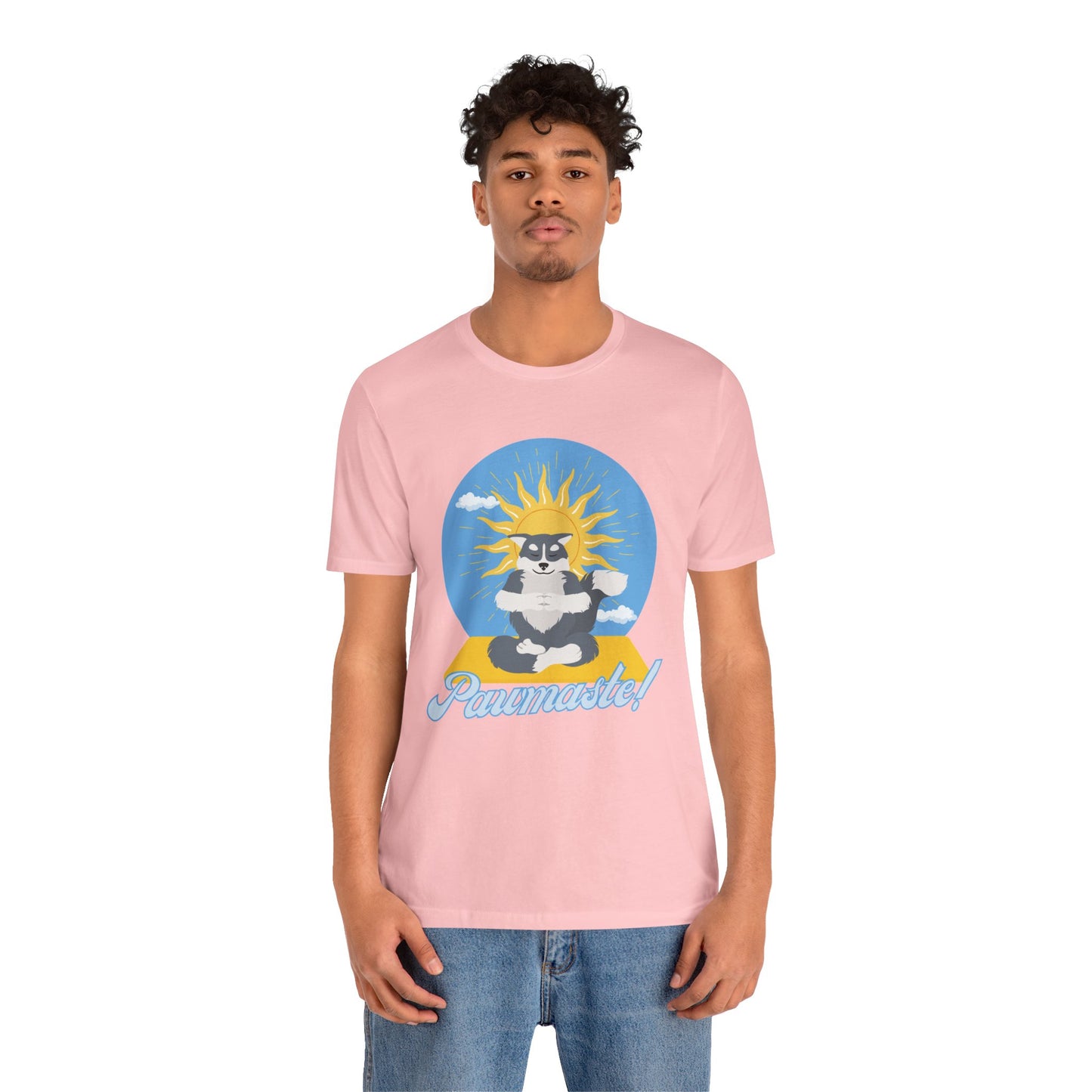 Pawmaste Happy Husky Puppy Yoga Shirt Unisex Classic Tee