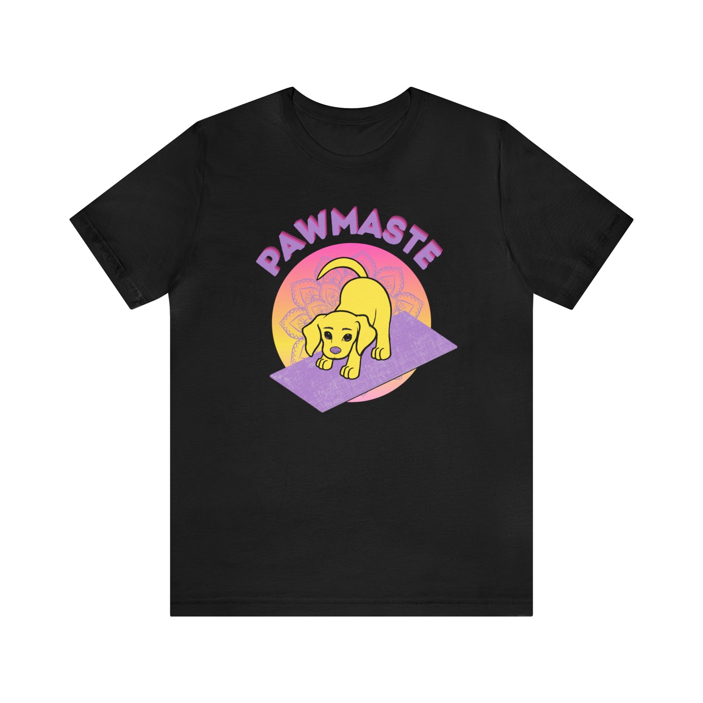 Pawmaste with Yogi the Rescue Puppy Yoga Mascot Mountain Seen Unisex Classic Tee