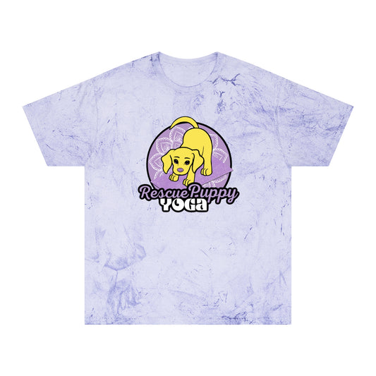 Rescue Puppy Yoga Unisex Color Blast T-Shirt