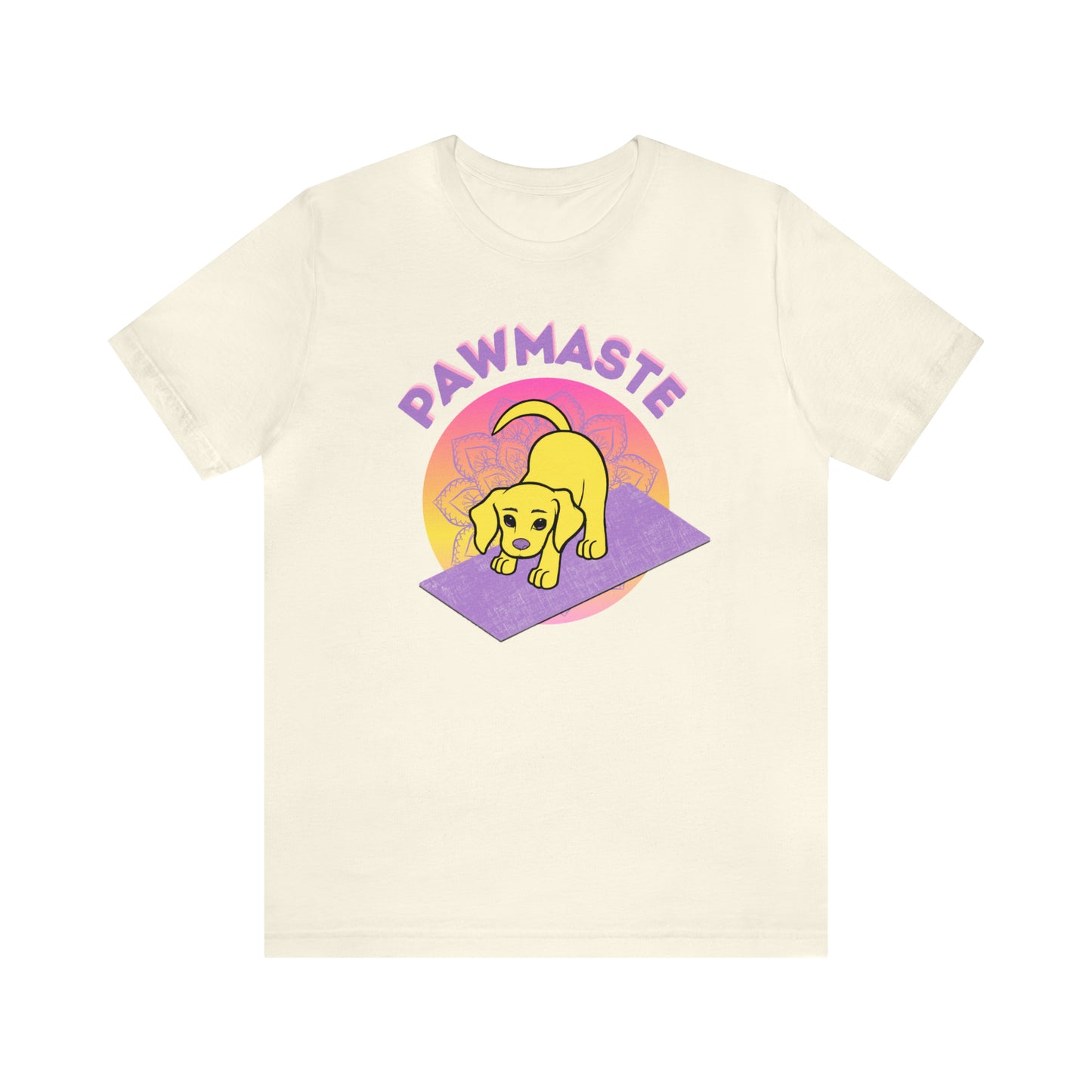 Pawmaste with Yogi the Rescue Puppy Yoga Mascot Mountain Seen Unisex Classic Tee