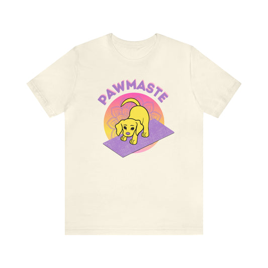 Pawmaste with Yogi the Rescue Puppy Yoga Mascot Mountain Seen Unisex Classic Tee