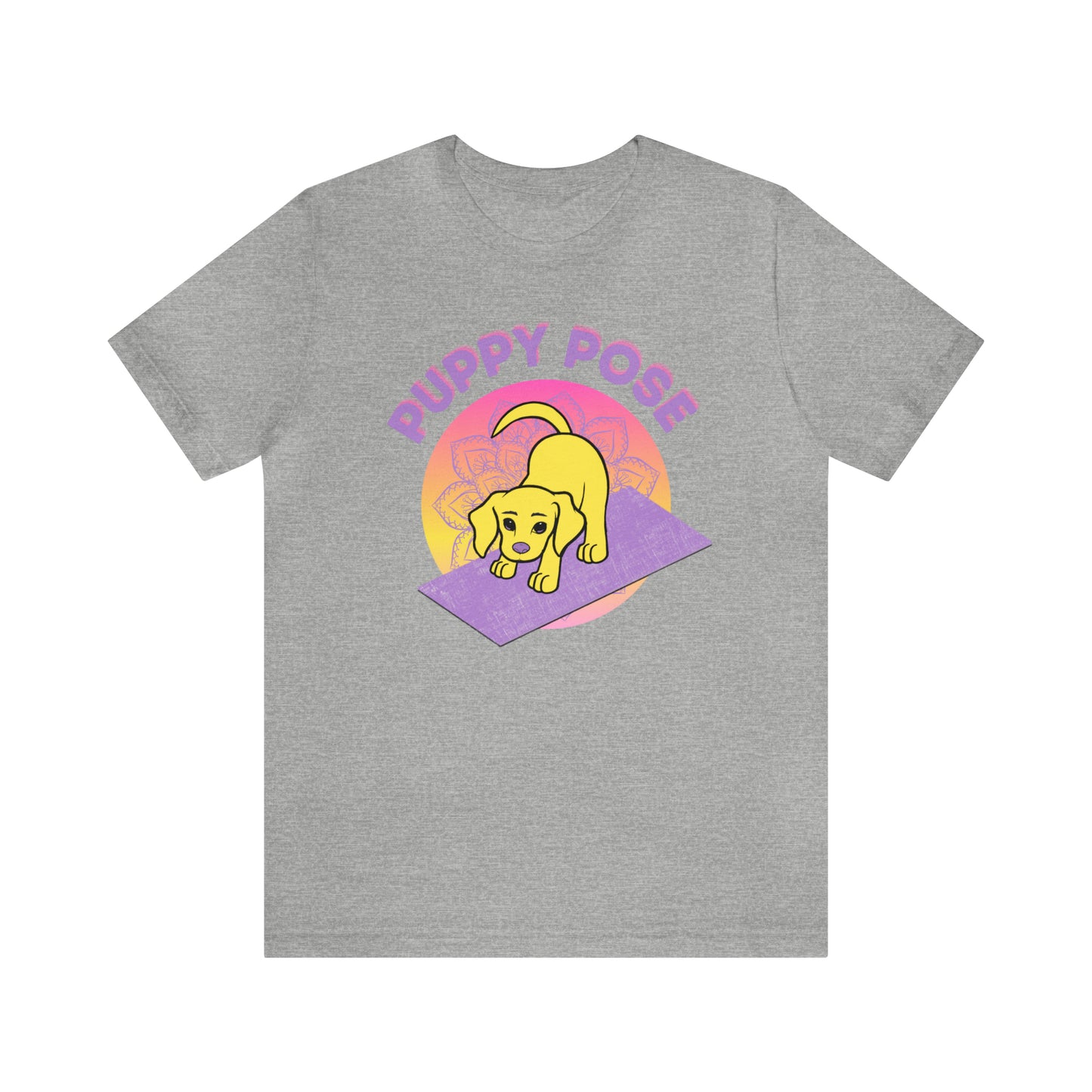 Puppy Pose with Yogi the Rescue Puppy Yoga Mascot Unisex Classic Tee