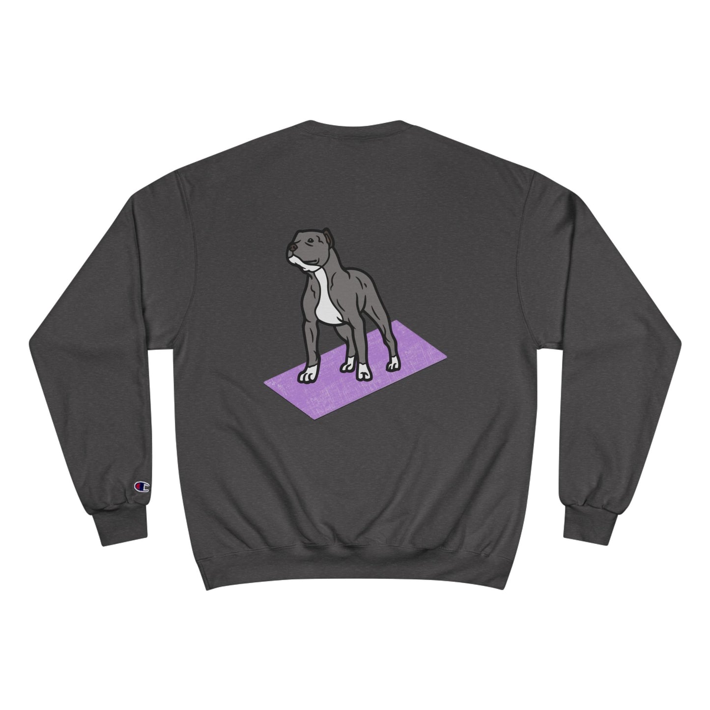 Rescue Puppy Yoga Mat Pit Bull Graphic Crewneck