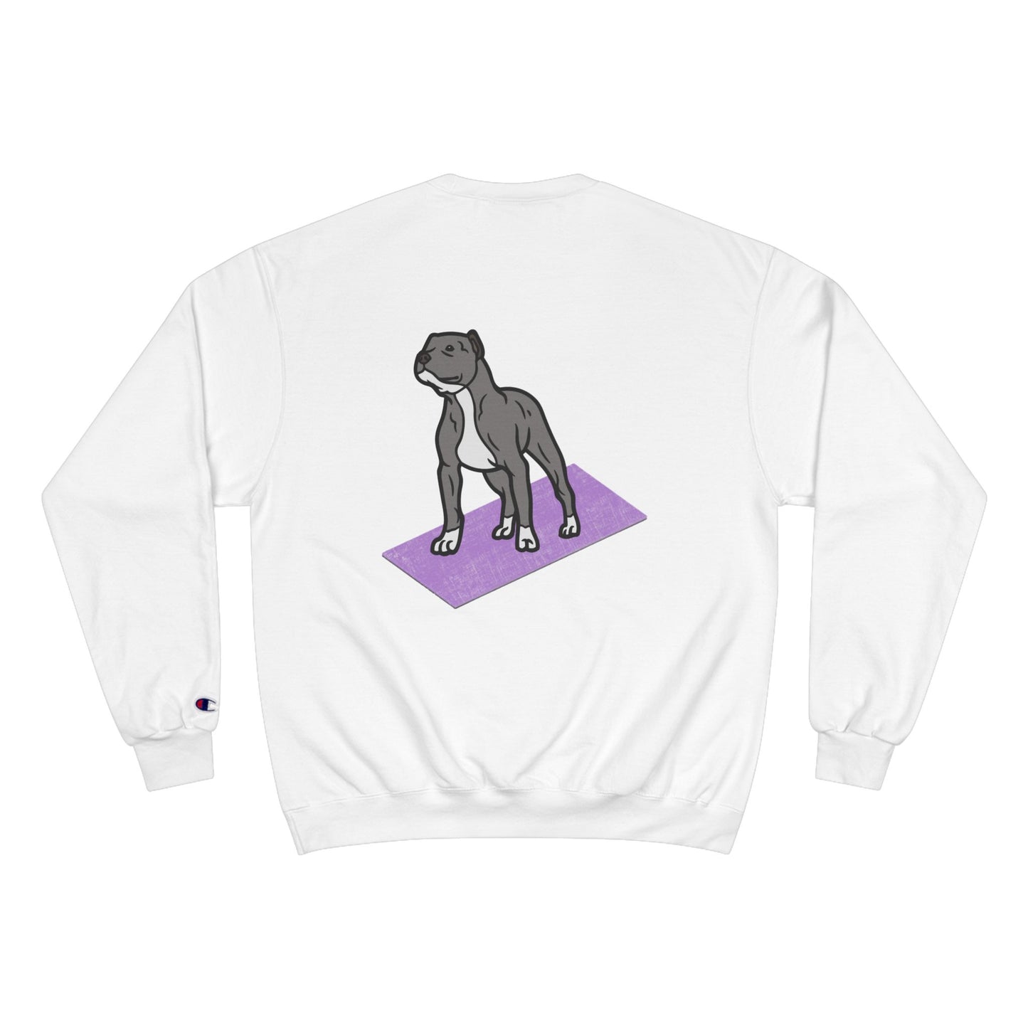 Rescue Puppy Yoga Mat Pit Bull Graphic Crewneck