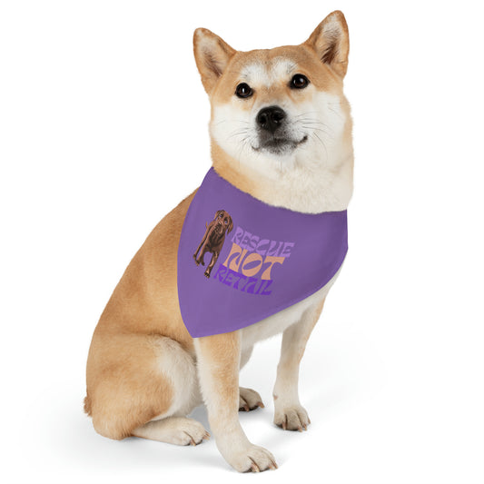 Rescue Not Retail Pet Bandana Collar