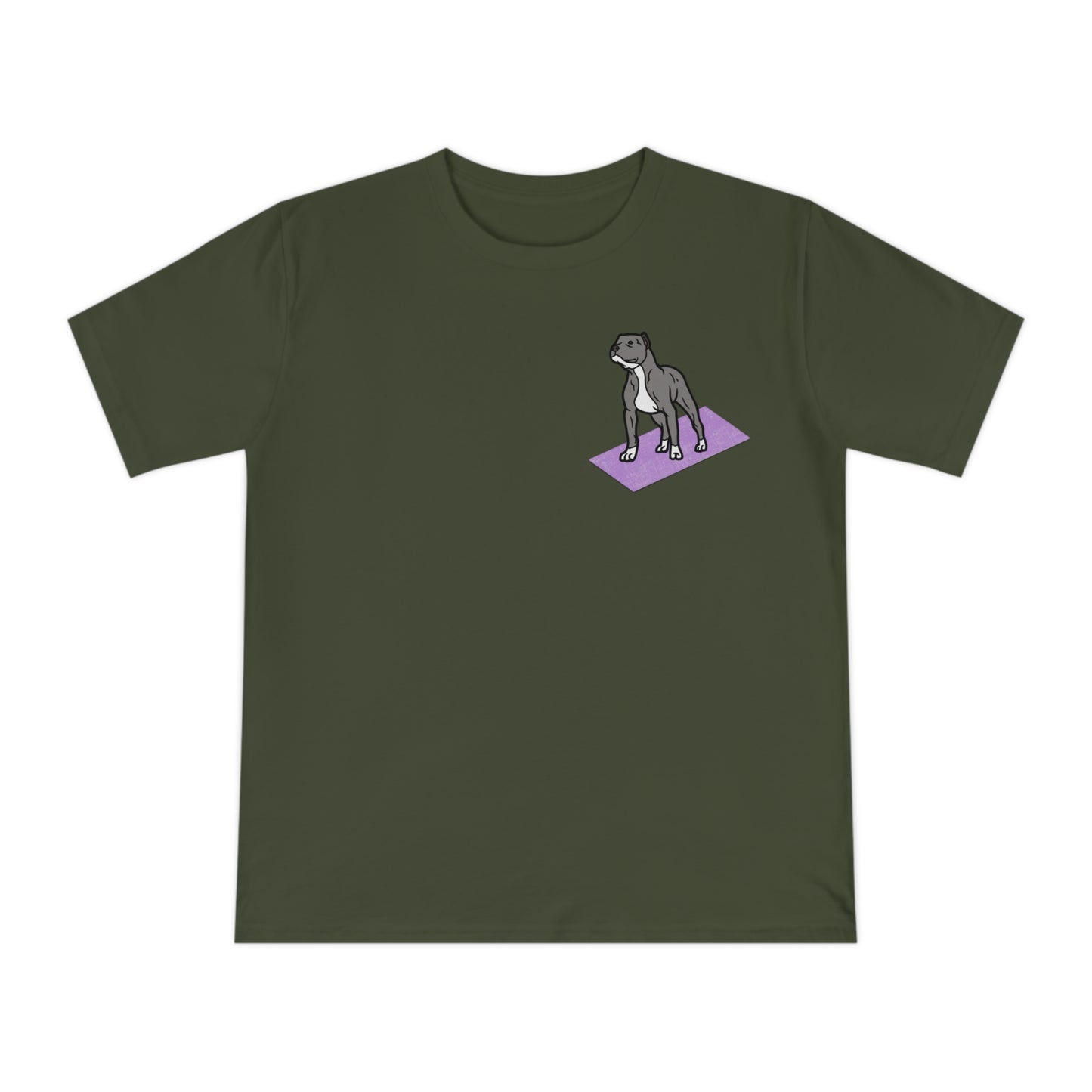 Rescue Puppy Yoga Mat Pit Bull Graphic Tshirt