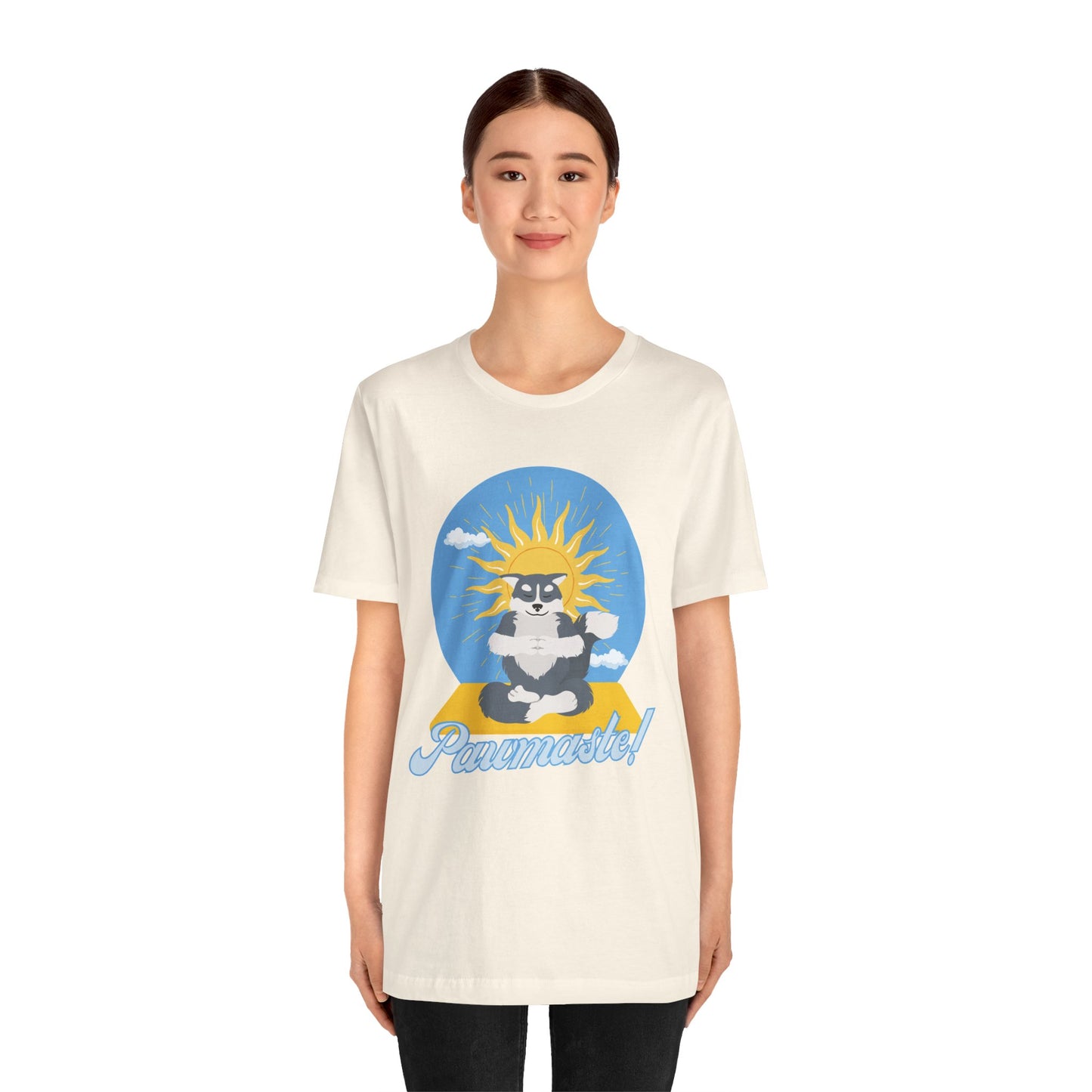 Pawmaste Happy Husky Puppy Yoga Shirt Unisex Classic Tee