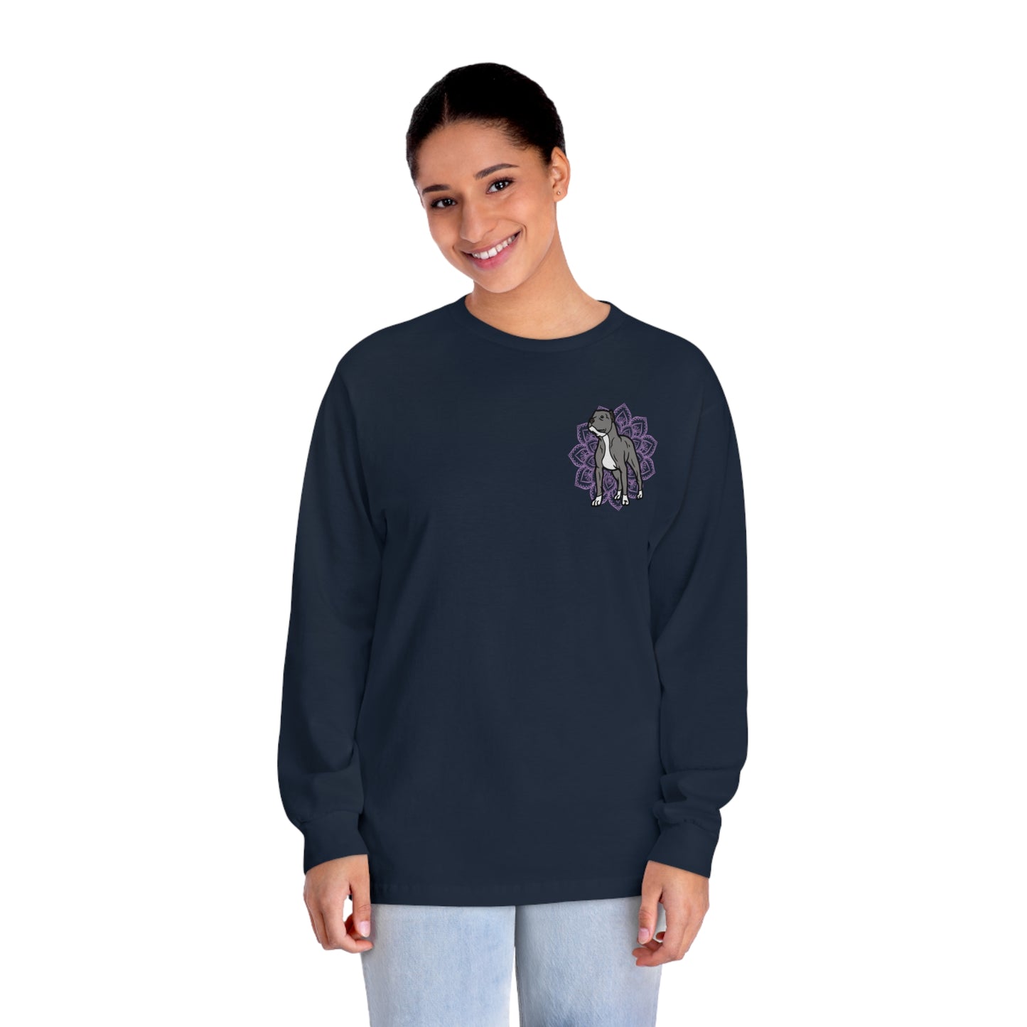 Put Animal Abusers Down Instead… Unisex Organic Long Sleeve Tee