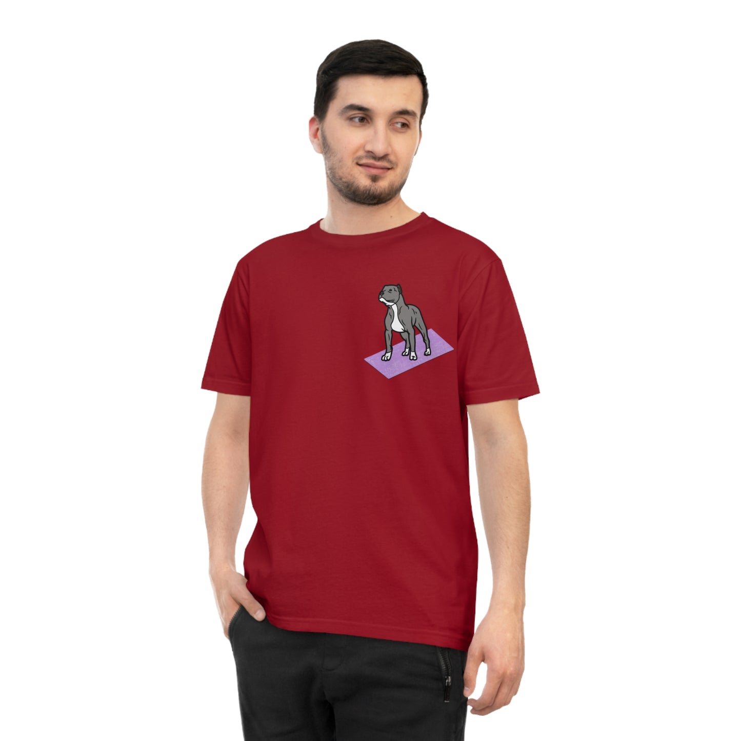 Rescue Puppy Yoga Mat Pit Bull Graphic Tshirt