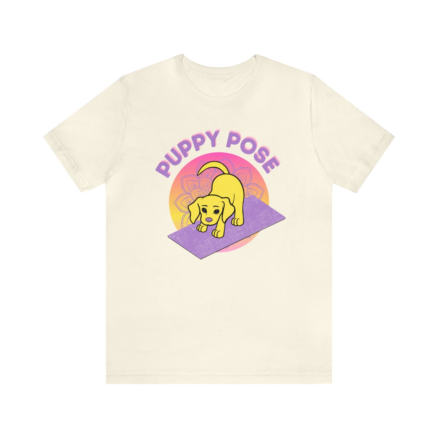 Puppy Pose with Yogi the Rescue Puppy Yoga Mascot Unisex Classic Tee