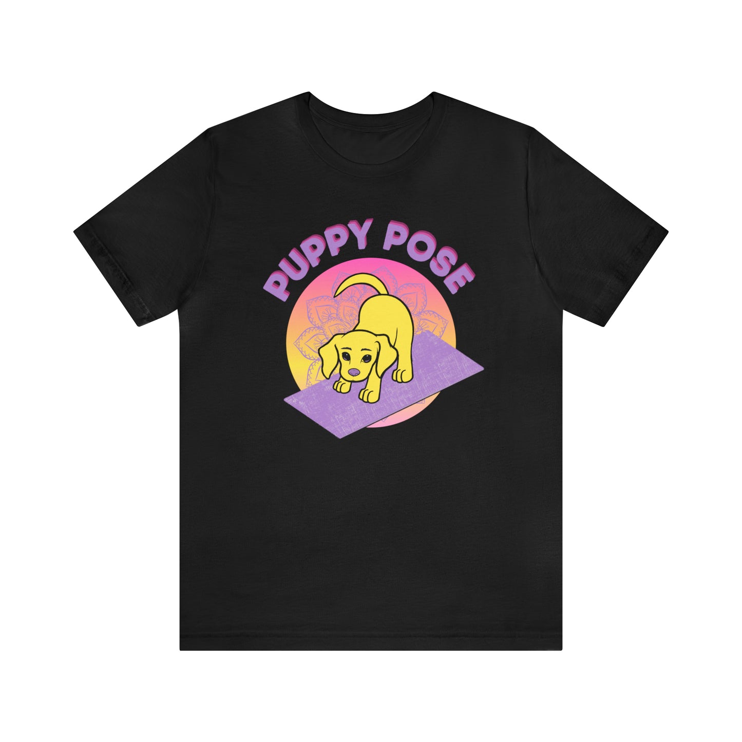 Puppy Pose with Yogi the Rescue Puppy Yoga Mascot Unisex Classic Tee