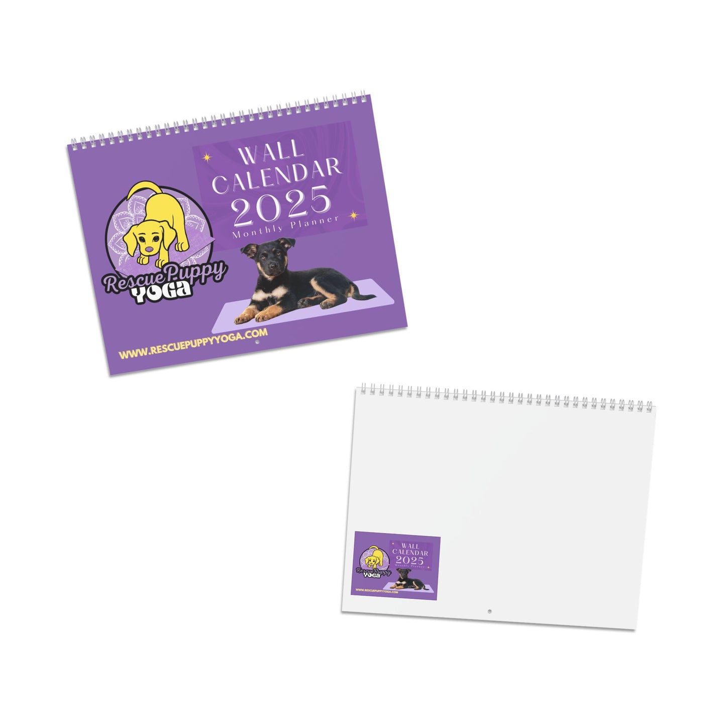 Rescue Puppy Yoga Wall Calendar (2025)