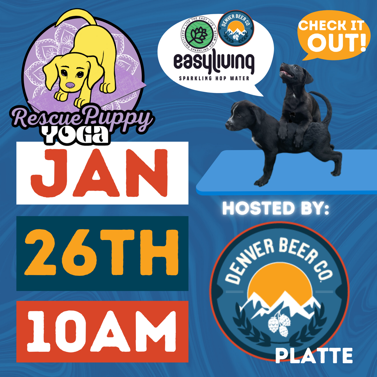 Rescue Puppy Yoga - Denver Beer Co. Platte