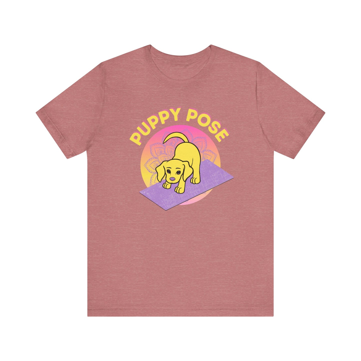 Pawmaste Happy Husky Puppy Yoga Shirt Unisex Classic Tee