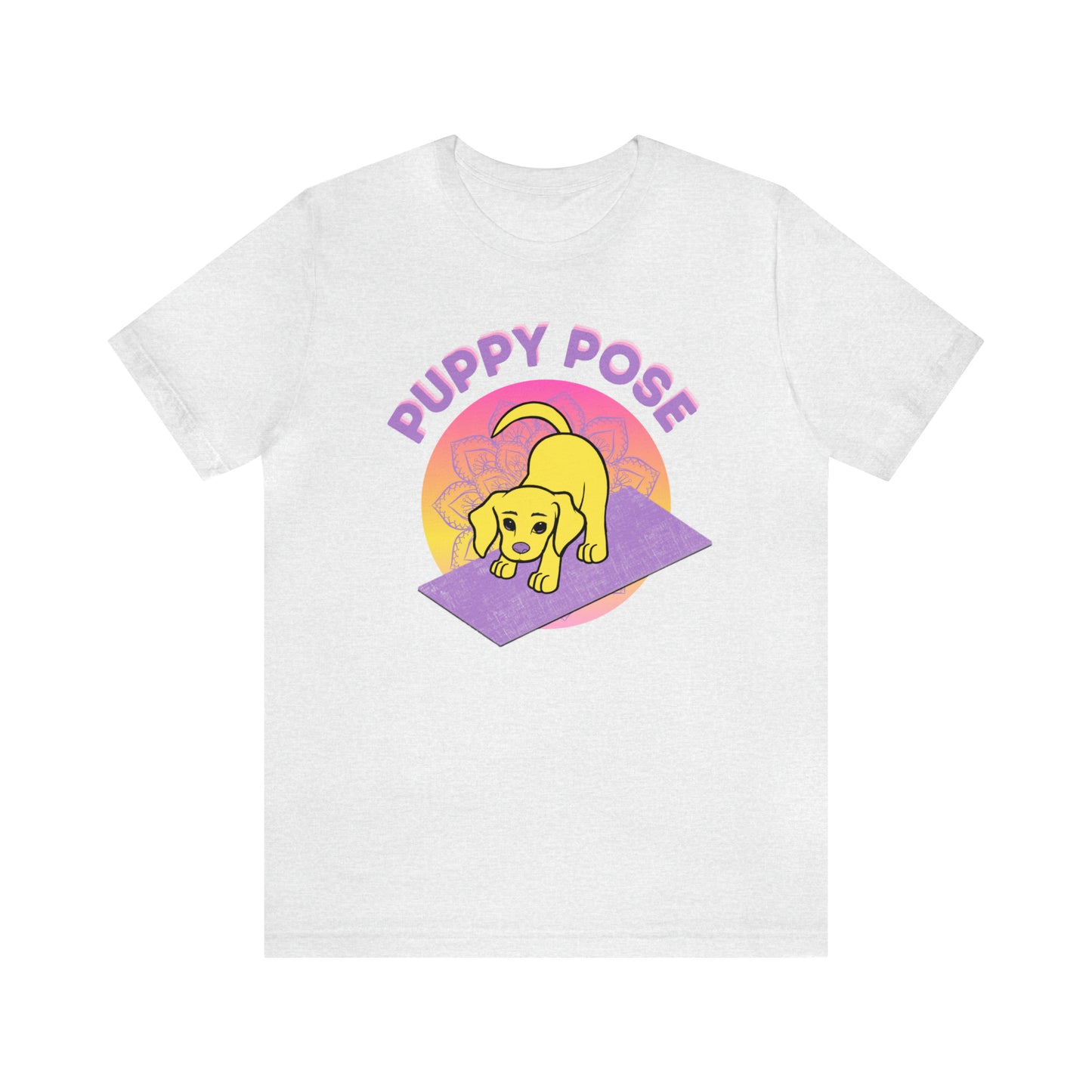 Puppy Pose with Yogi the Rescue Puppy Yoga Mascot Unisex Classic Tee