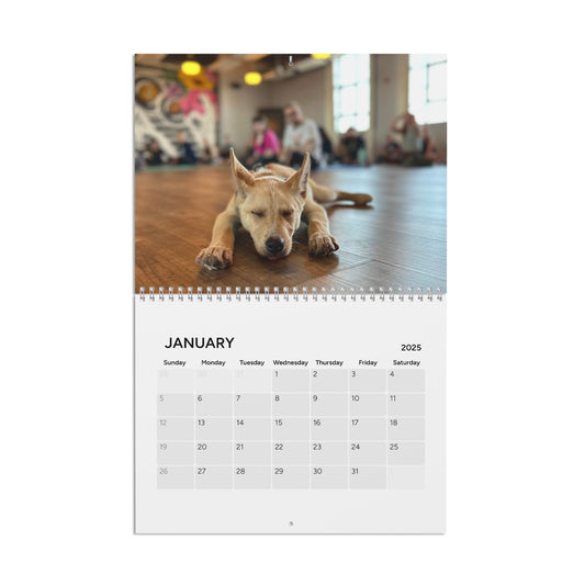 Rescue Puppy Yoga Wall Calendar (2025)