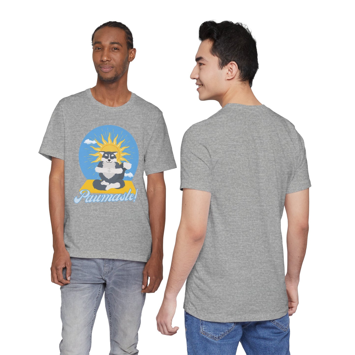 Pawmaste Happy Husky Puppy Yoga Shirt Unisex Classic Tee