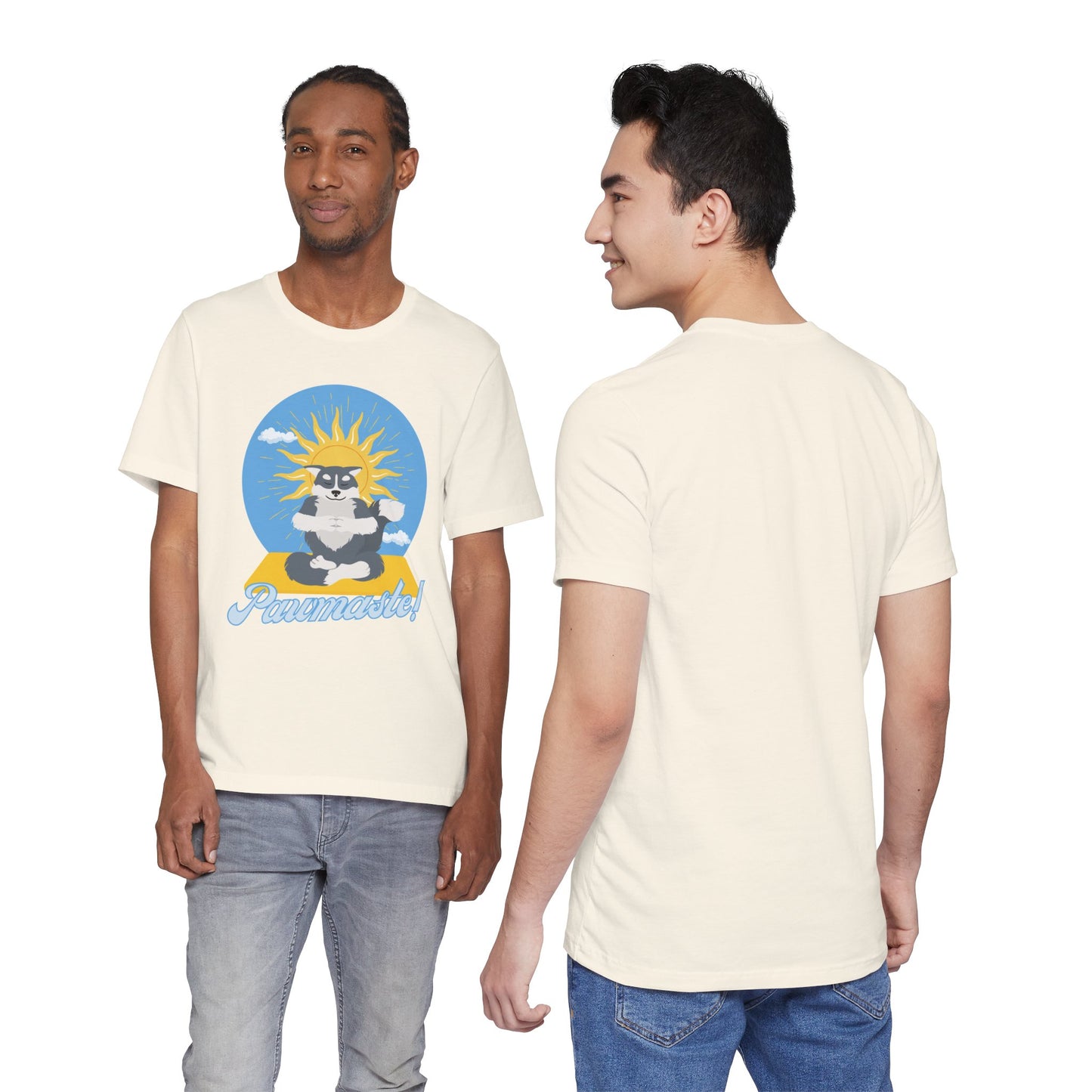 Pawmaste Happy Husky Puppy Yoga Shirt Unisex Classic Tee