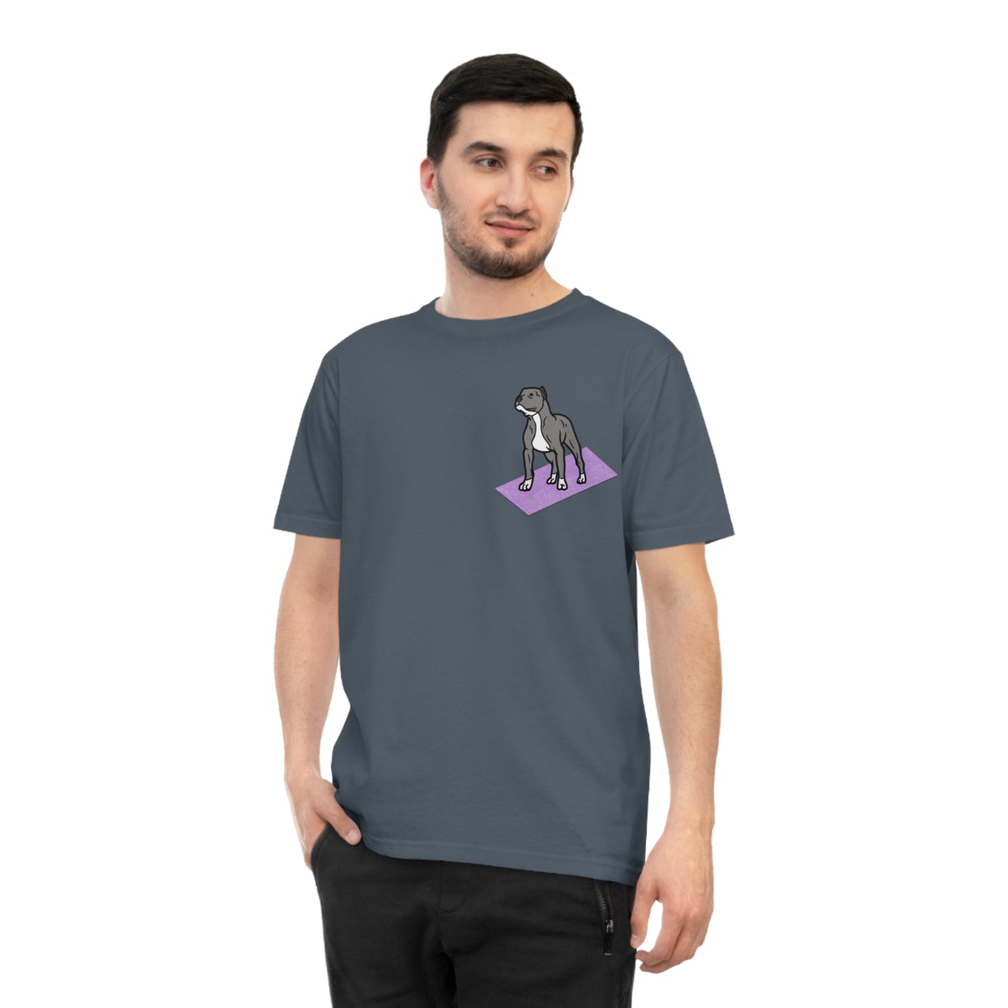 Rescue Puppy Yoga Mat Pit Bull Graphic Tshirt