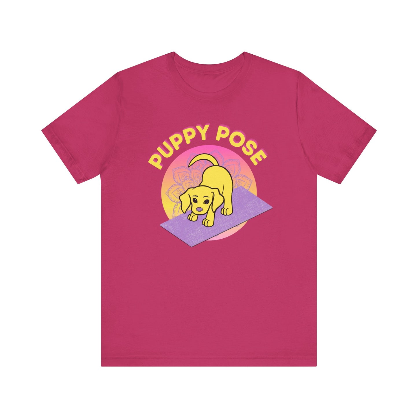 Pawmaste Happy Husky Puppy Yoga Shirt Unisex Classic Tee