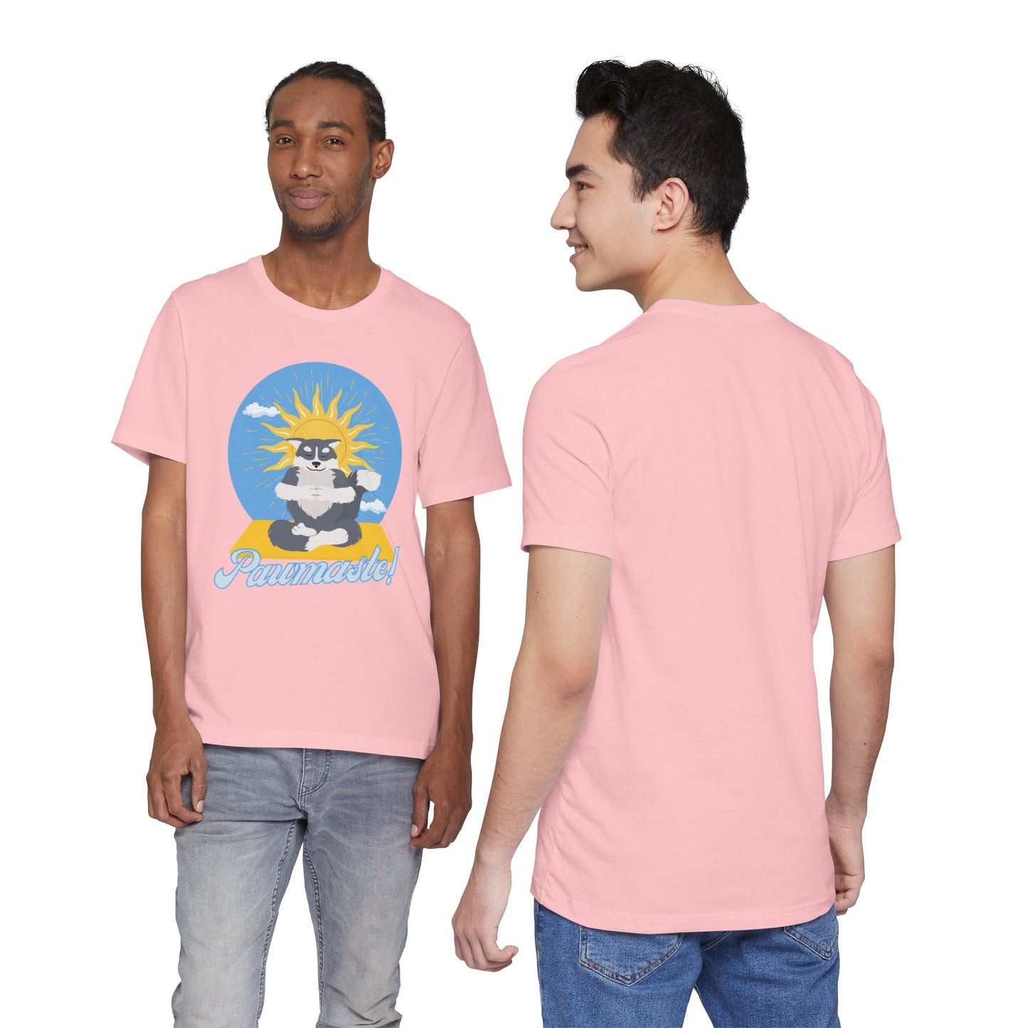 Pawmaste Happy Husky Puppy Yoga Shirt Unisex Classic Tee