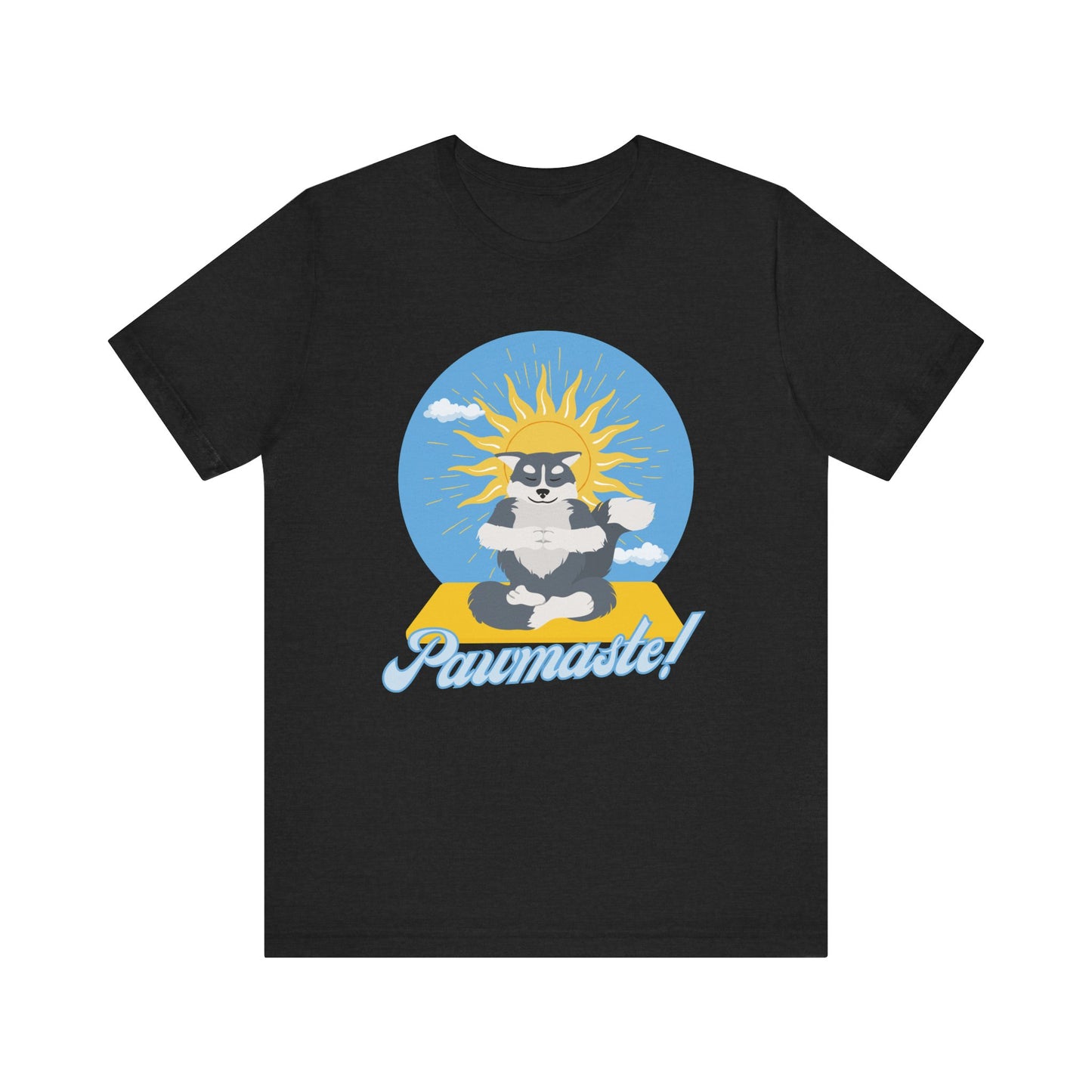 Pawmaste Happy Husky Puppy Yoga Shirt Unisex Classic Tee