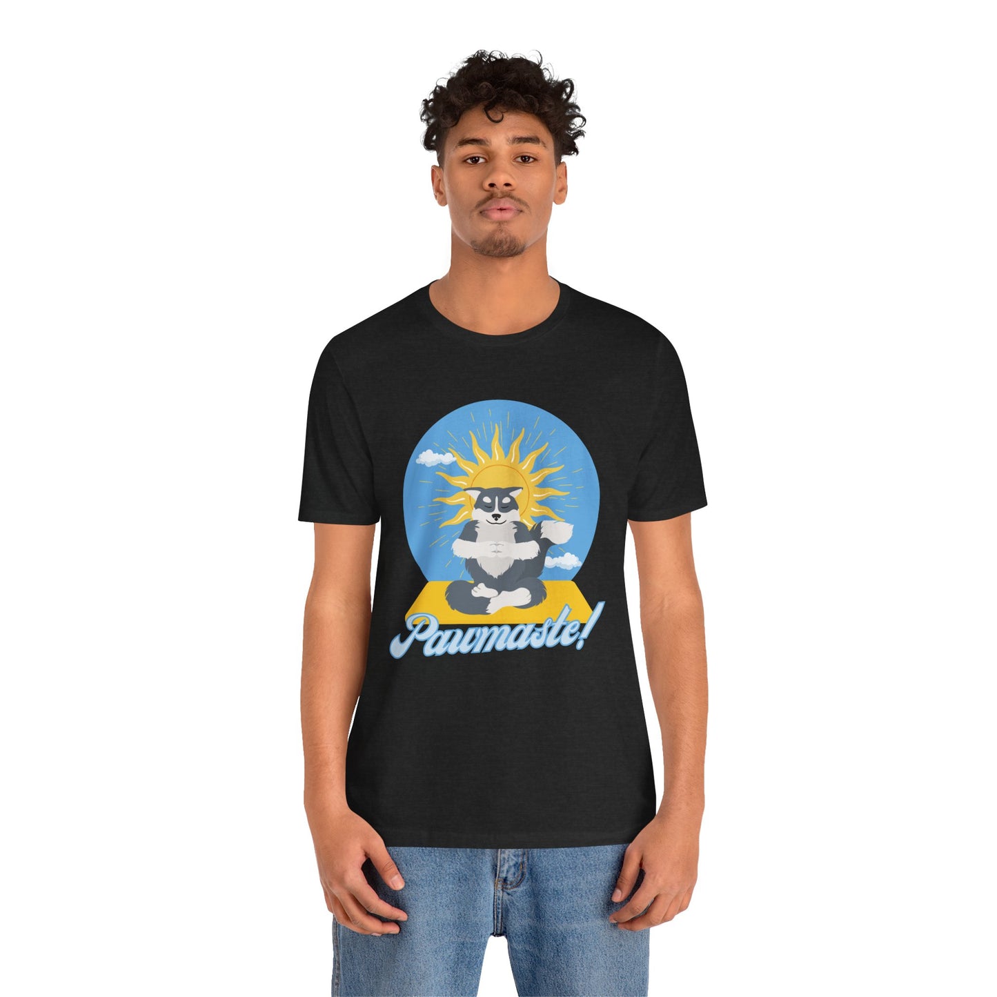 Pawmaste Happy Husky Puppy Yoga Shirt Unisex Classic Tee