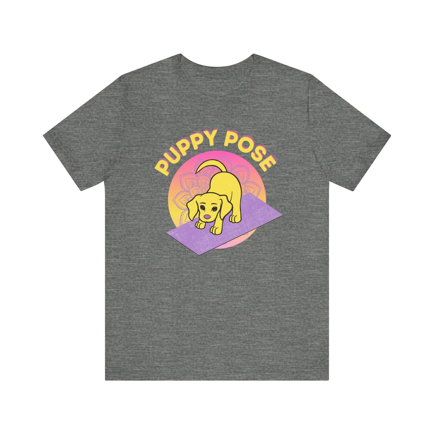 Pawmaste Happy Husky Puppy Yoga Shirt Unisex Classic Tee