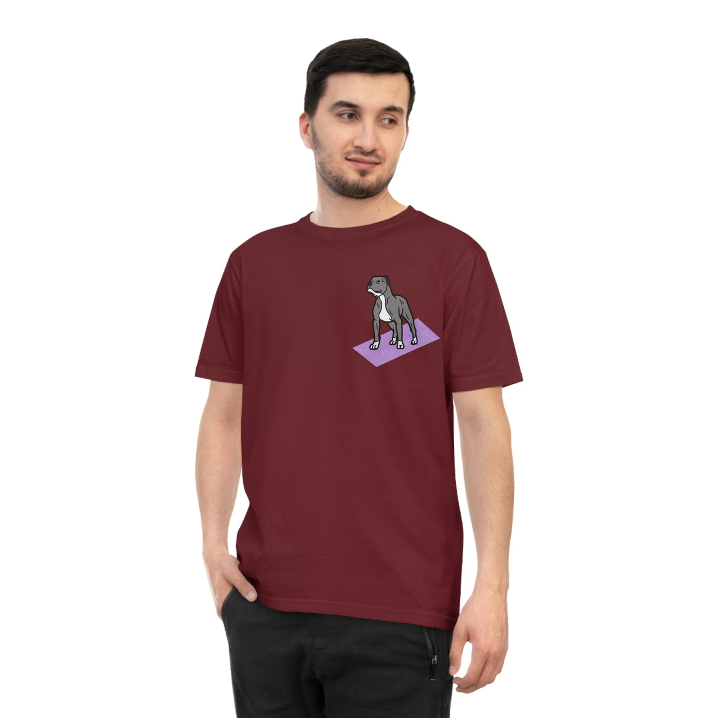 Rescue Puppy Yoga Mat Pit Bull Graphic Tshirt