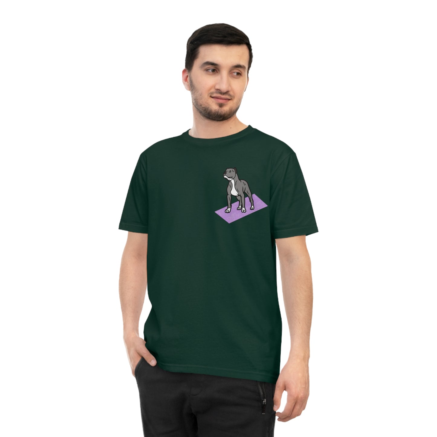 Rescue Puppy Yoga Mat Pit Bull Graphic Tshirt