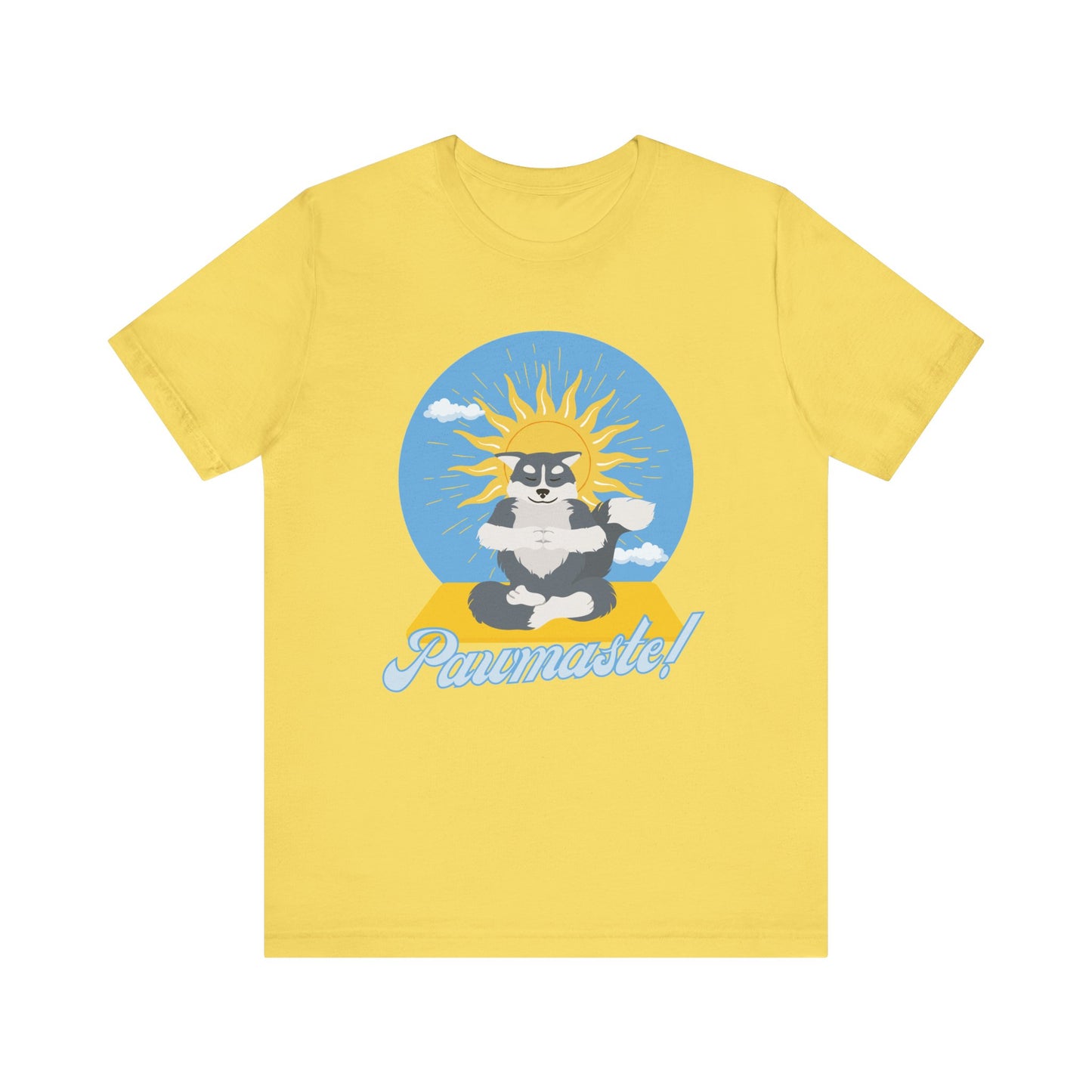Pawmaste Happy Husky Puppy Yoga Shirt Unisex Classic Tee