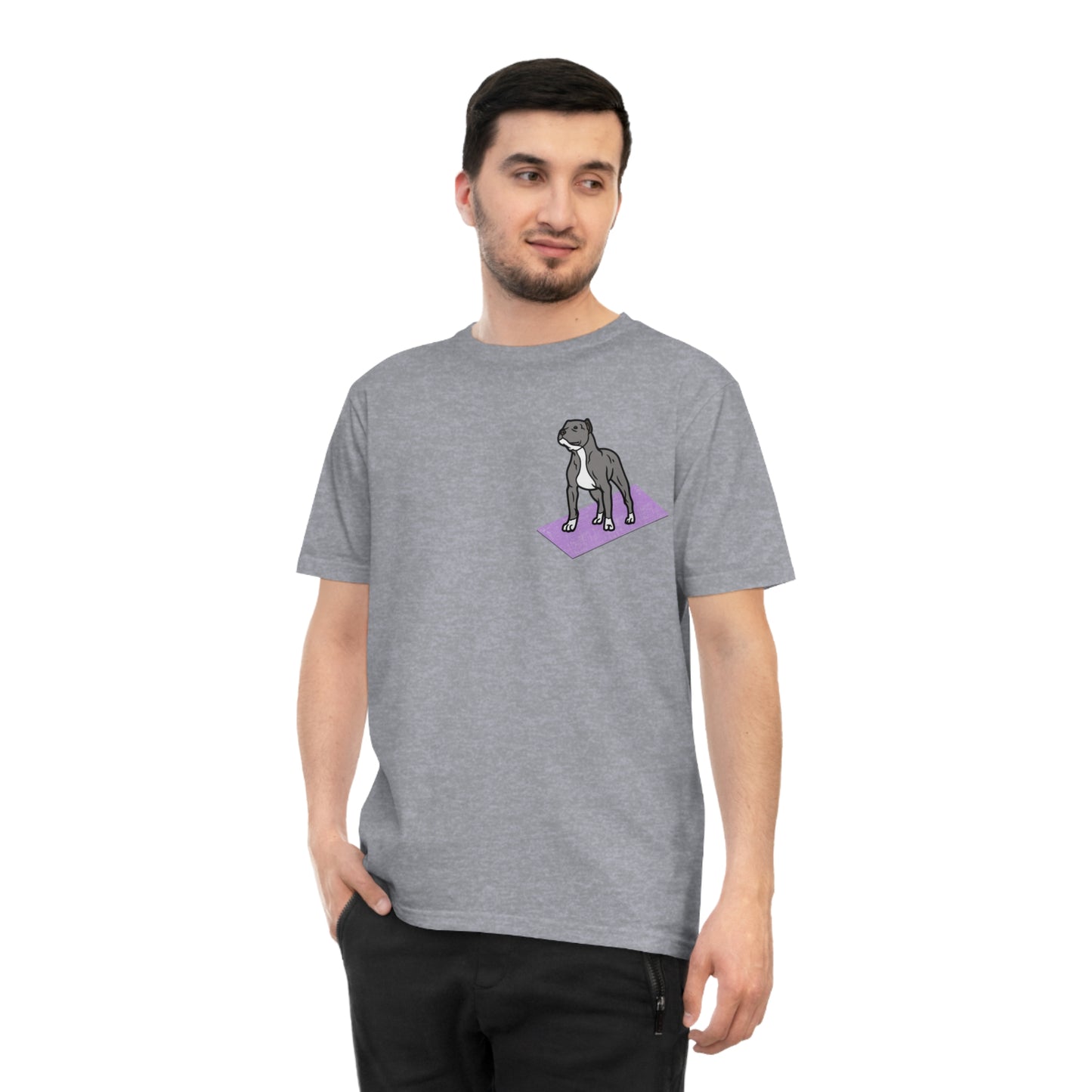 Rescue Puppy Yoga Mat Pit Bull Graphic Tshirt