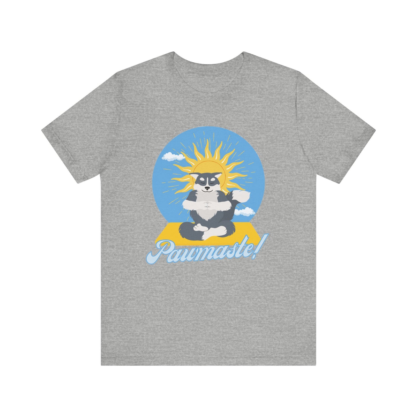 Pawmaste Happy Husky Puppy Yoga Shirt Unisex Classic Tee