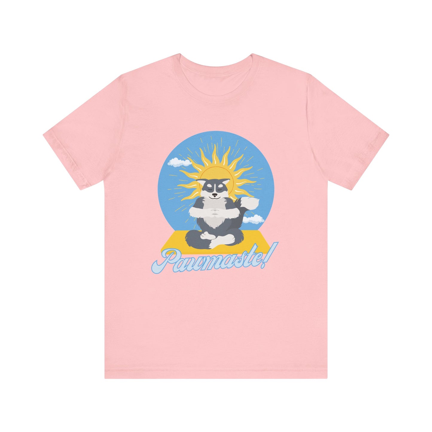 Pawmaste Happy Husky Puppy Yoga Shirt Unisex Classic Tee