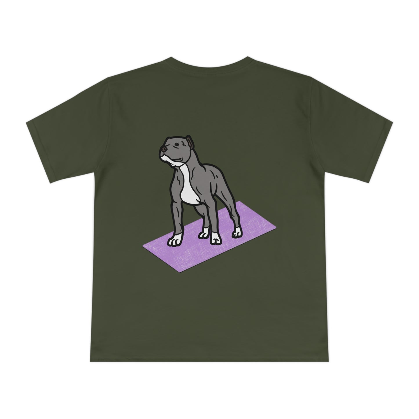 Rescue Puppy Yoga Mat Pit Bull Graphic Tshirt
