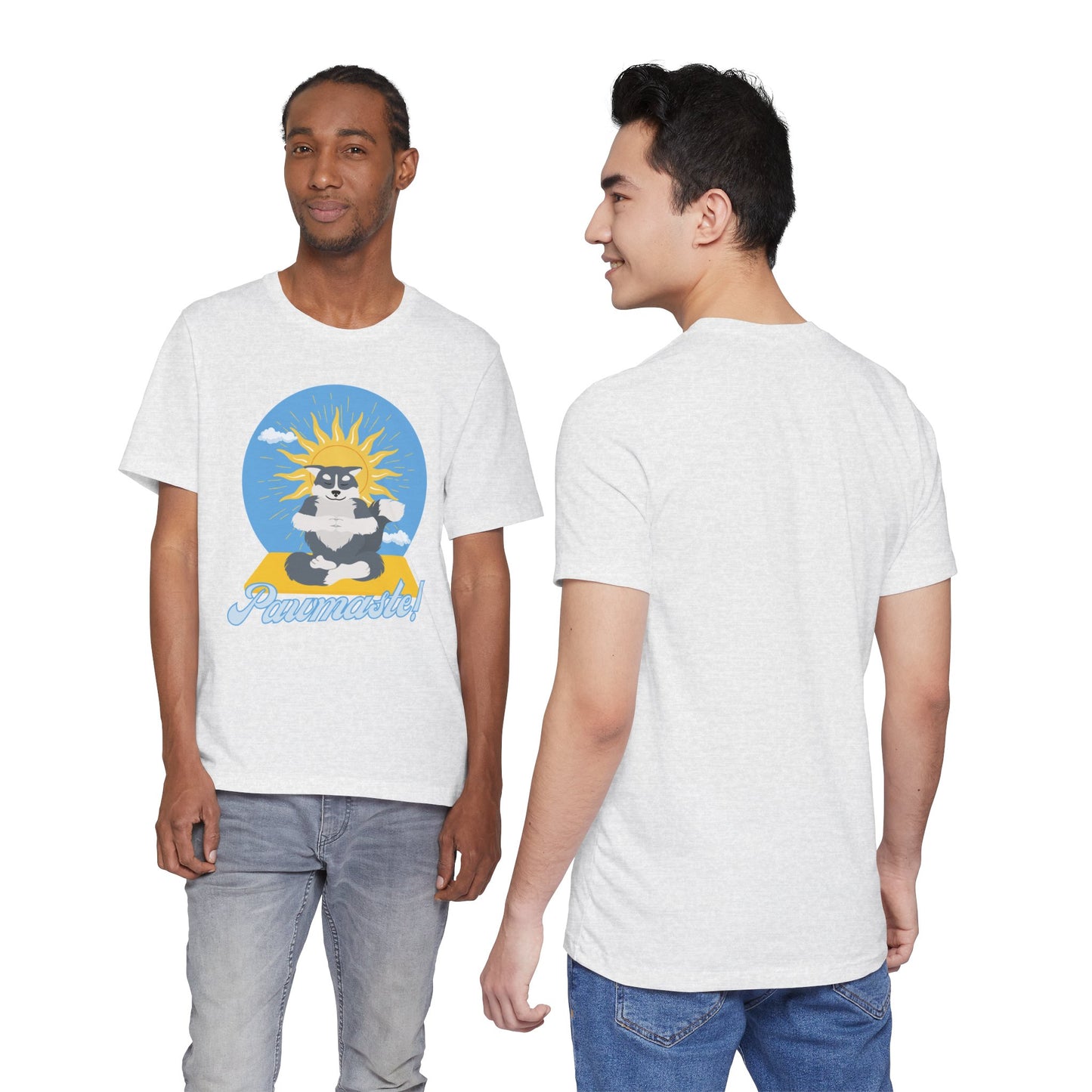 Pawmaste Happy Husky Puppy Yoga Shirt Unisex Classic Tee
