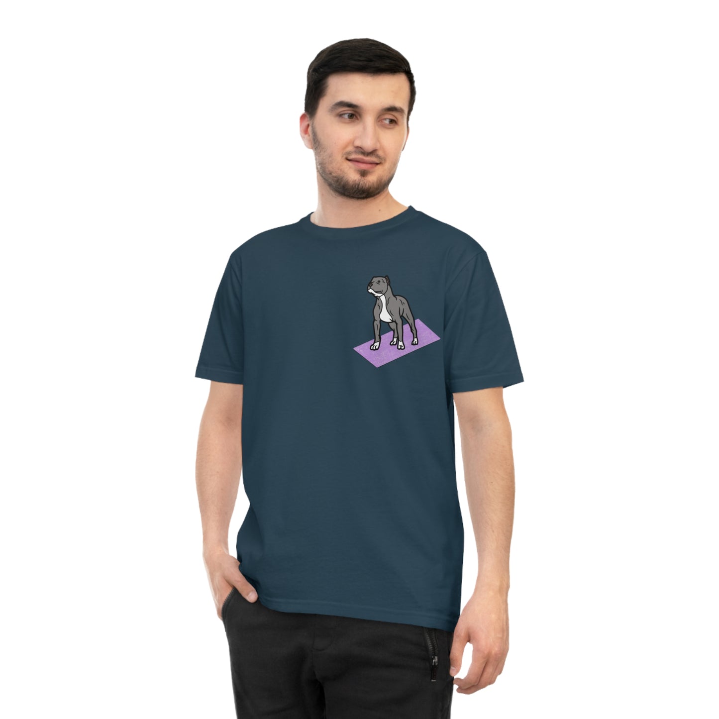 Rescue Puppy Yoga Mat Pit Bull Graphic Tshirt
