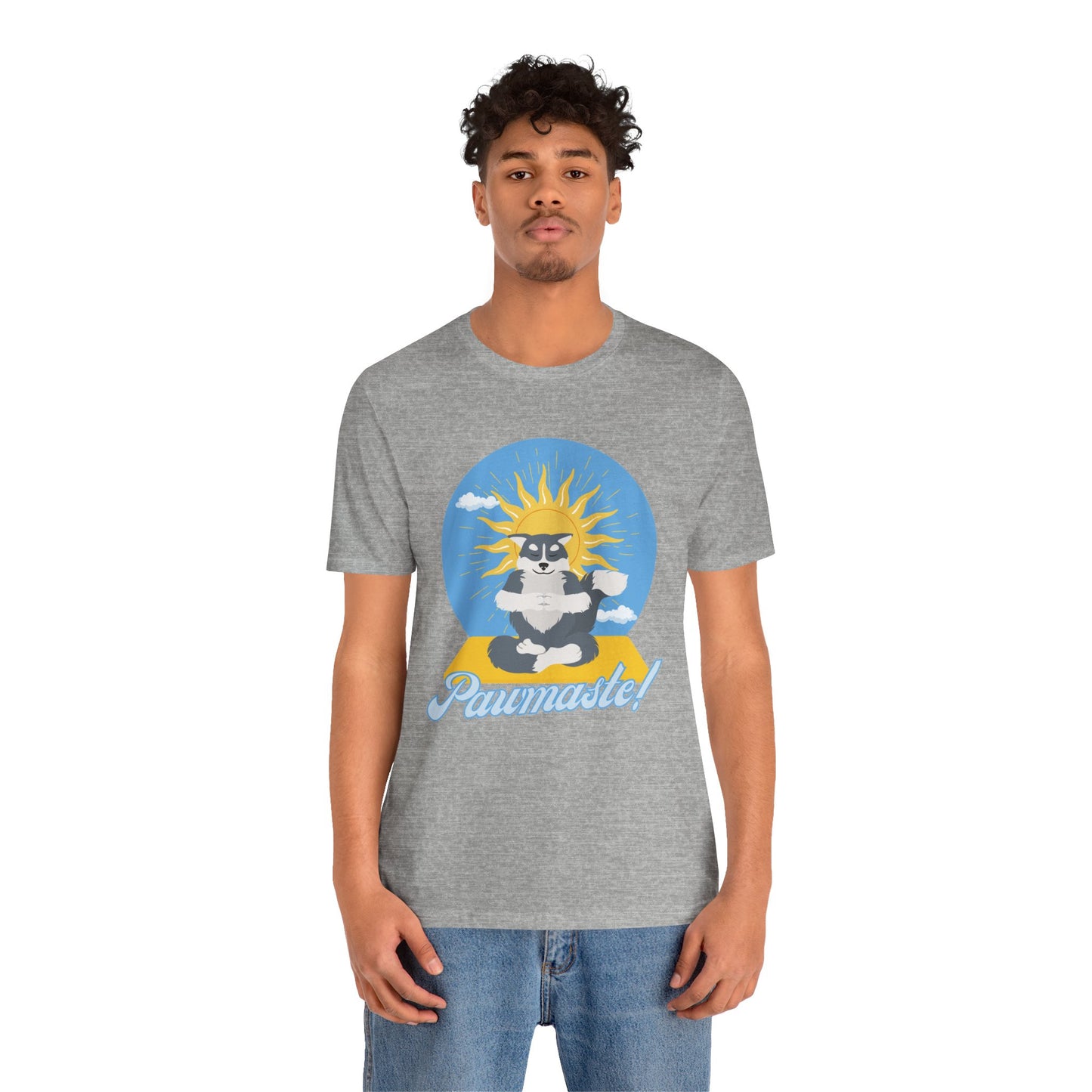 Pawmaste Happy Husky Puppy Yoga Shirt Unisex Classic Tee