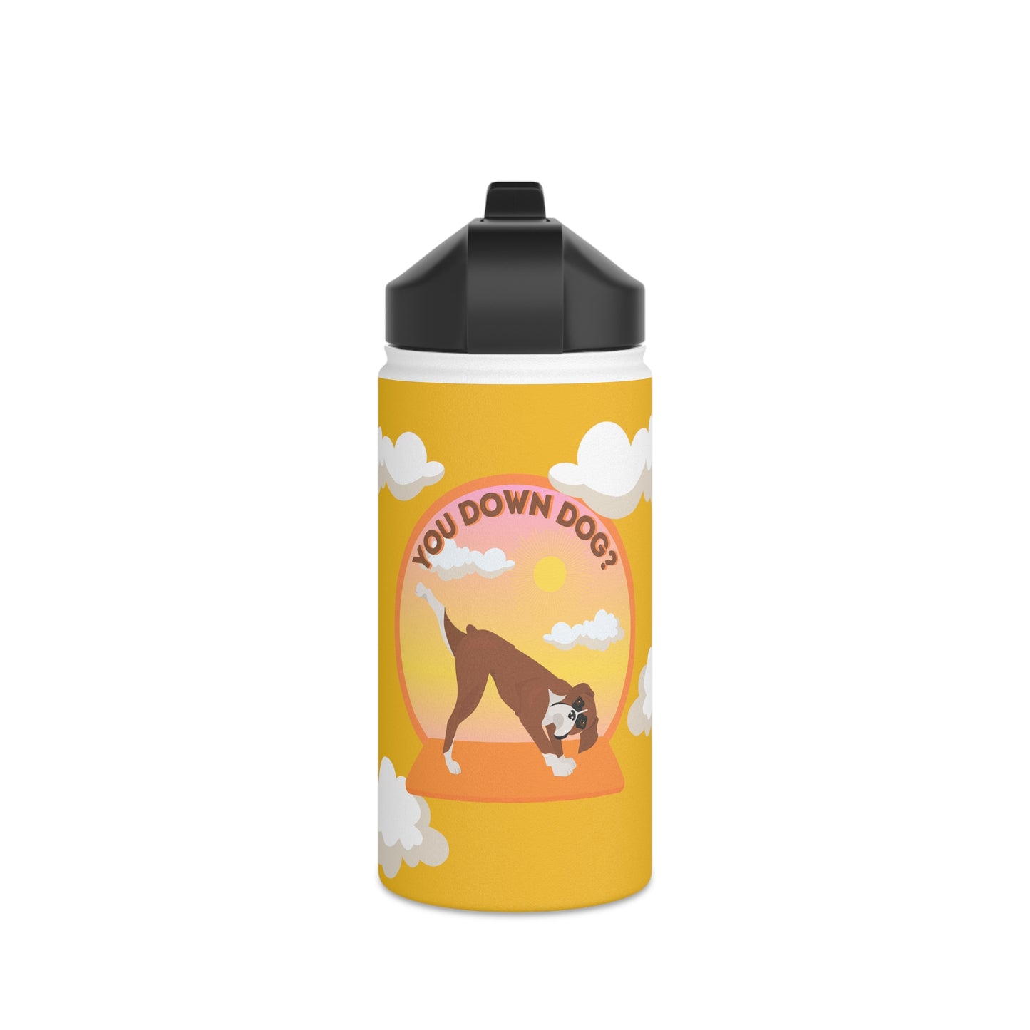 You Down Dog? Boxer in the Clouds 20 oz insulated Travel Mug