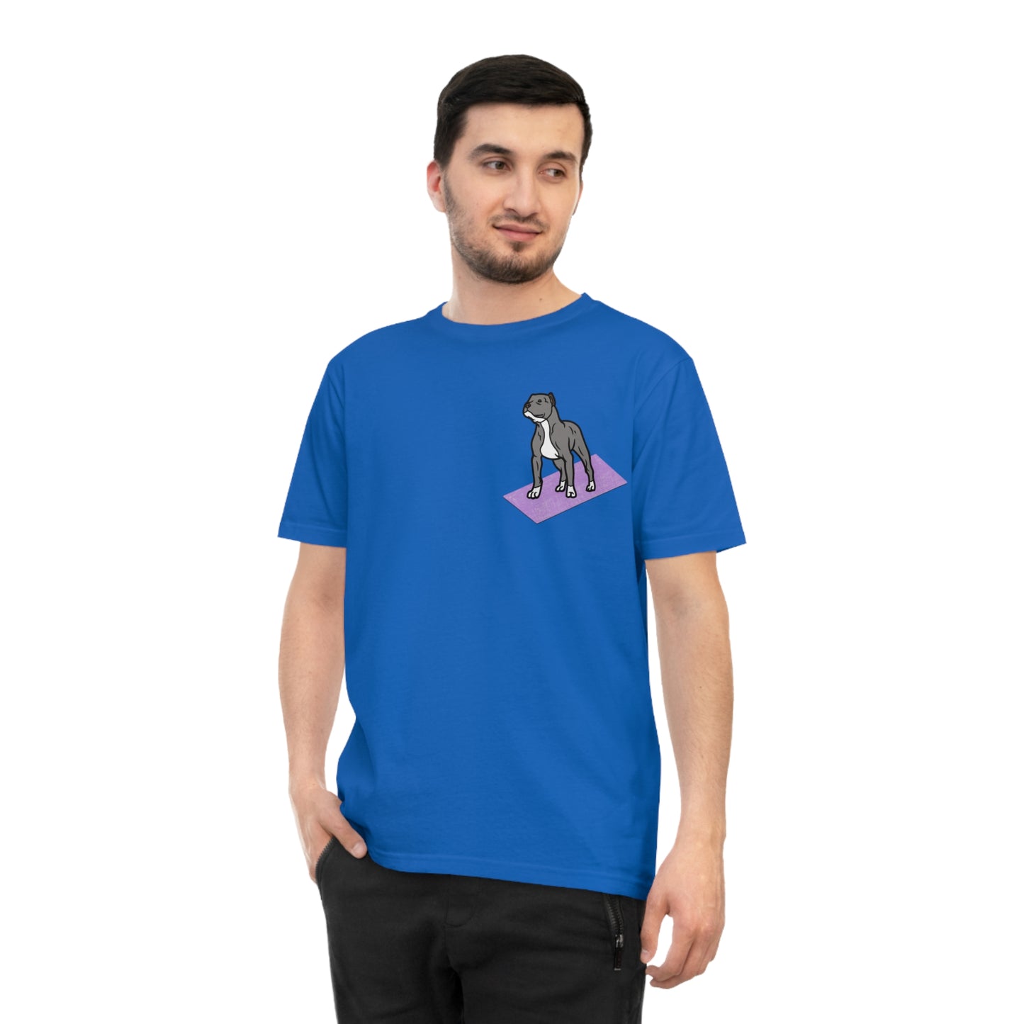 Rescue Puppy Yoga Mat Pit Bull Graphic Tshirt