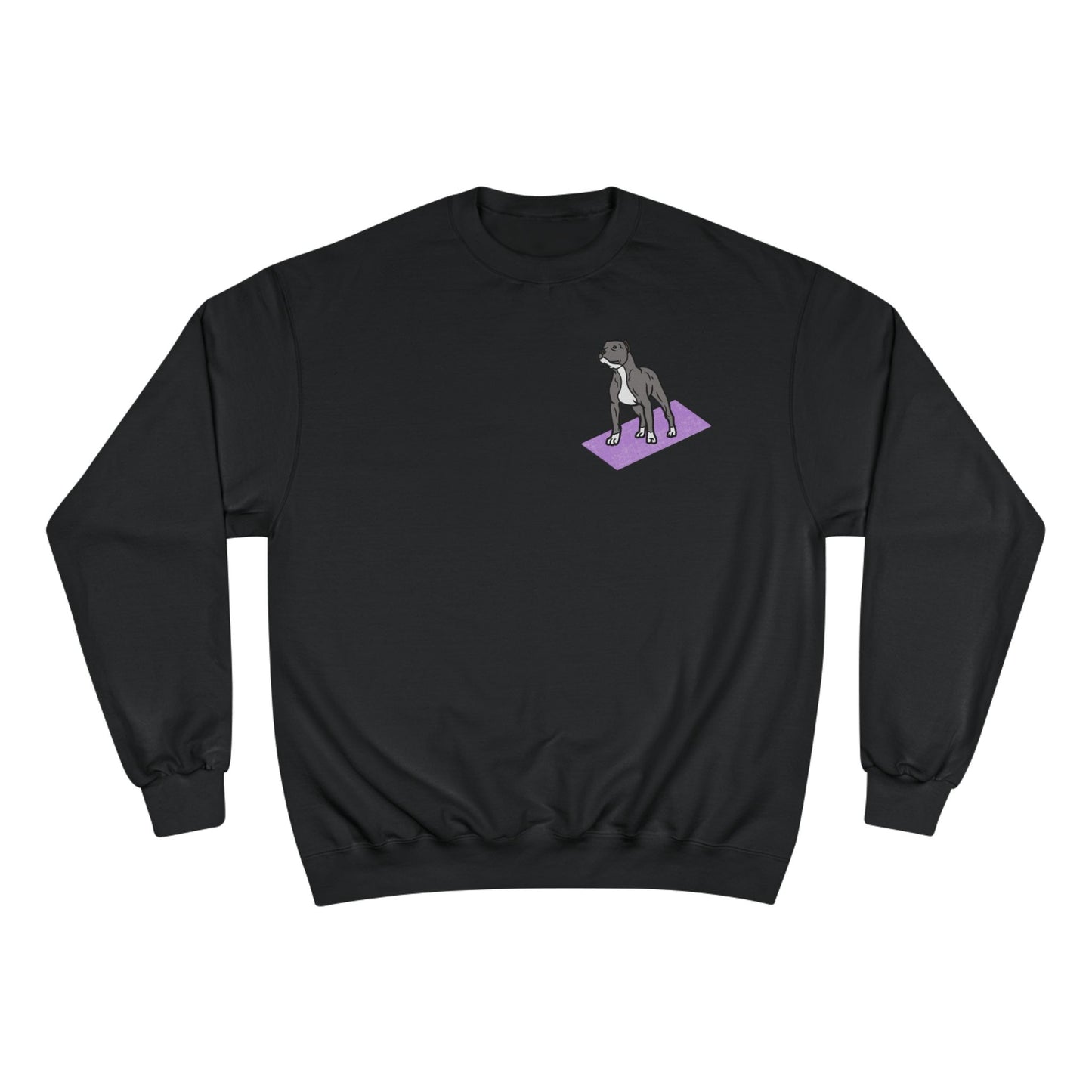 Rescue Puppy Yoga Mat Pit Bull Graphic Crewneck