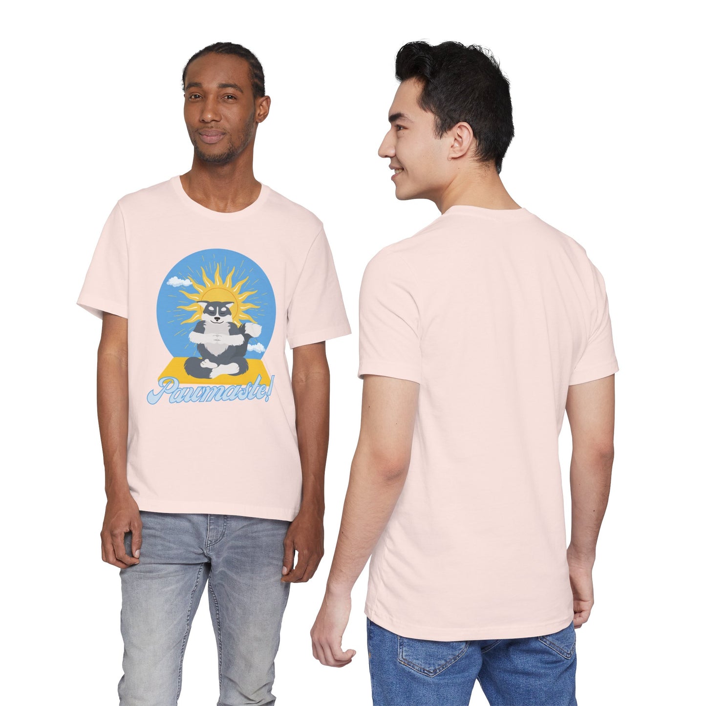 Pawmaste Happy Husky Puppy Yoga Shirt Unisex Classic Tee