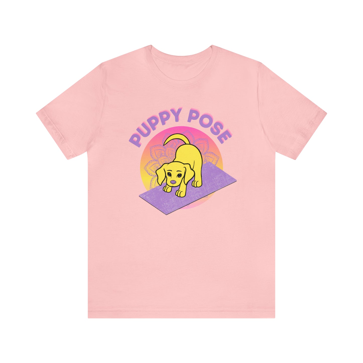 Puppy Pose with Yogi the Rescue Puppy Yoga Mascot Unisex Classic Tee