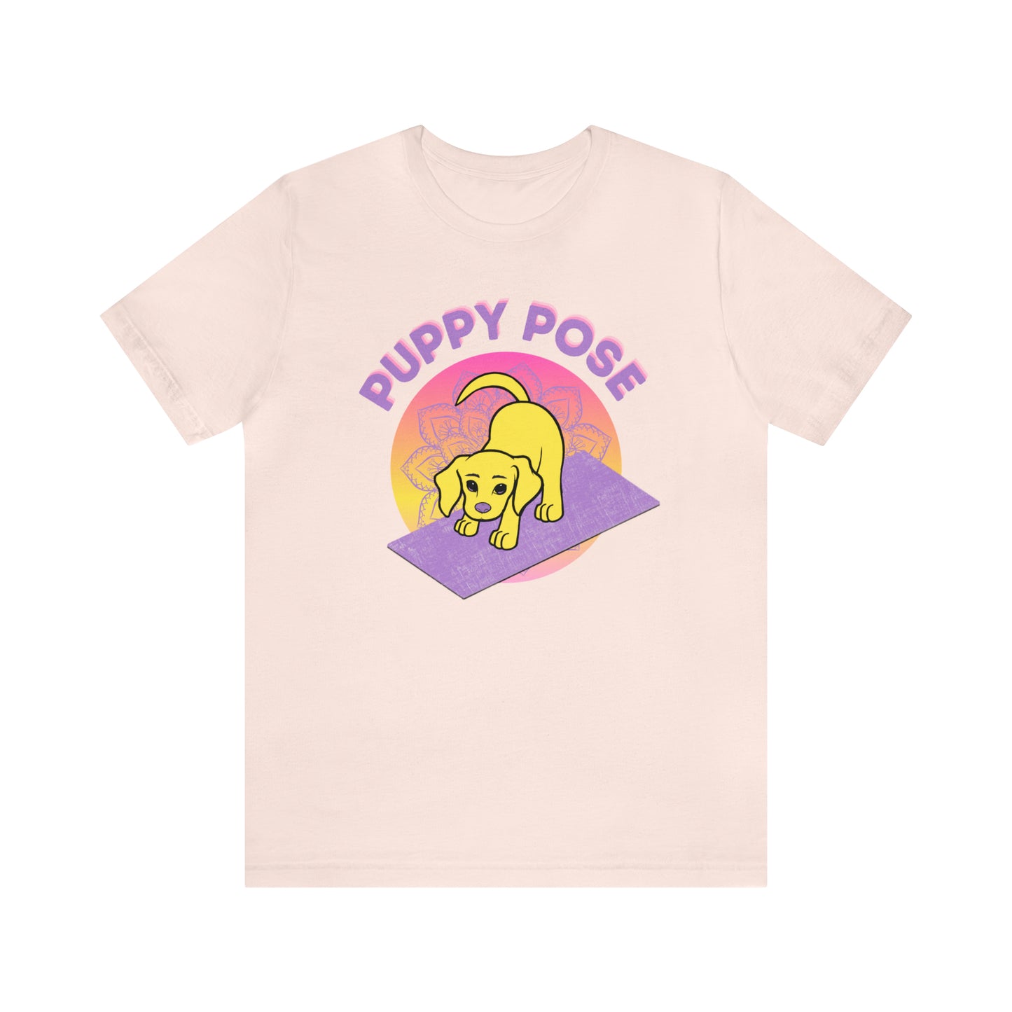 Puppy Pose with Yogi the Rescue Puppy Yoga Mascot Unisex Classic Tee