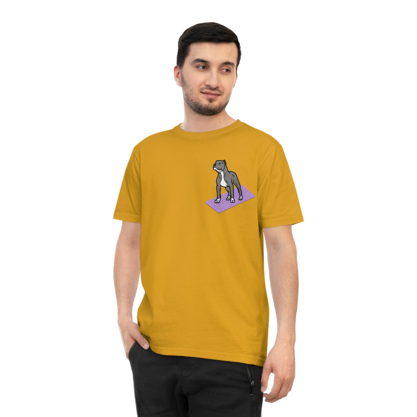 Rescue Puppy Yoga Mat Pit Bull Graphic Tshirt
