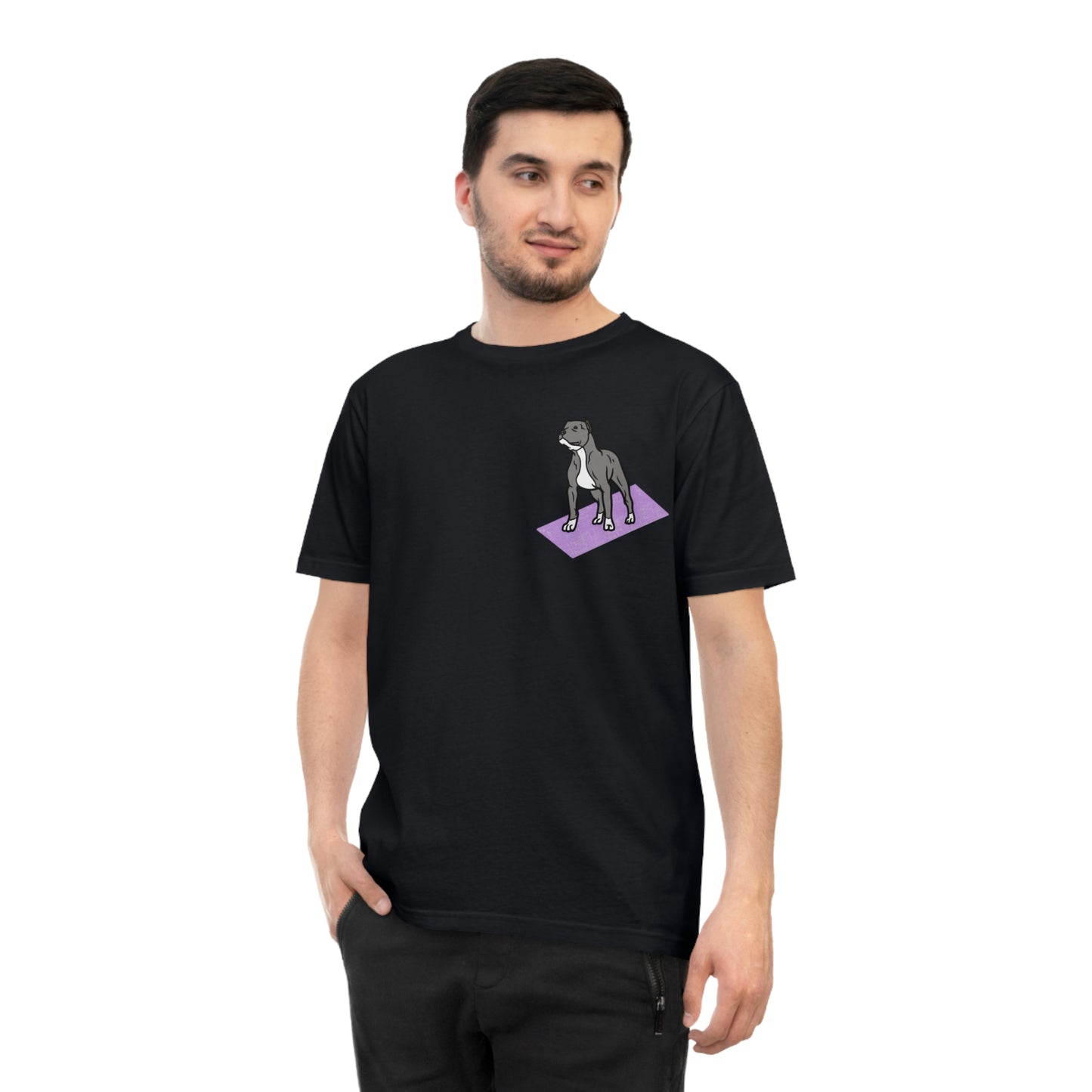 Rescue Puppy Yoga Mat Pit Bull Graphic Tshirt