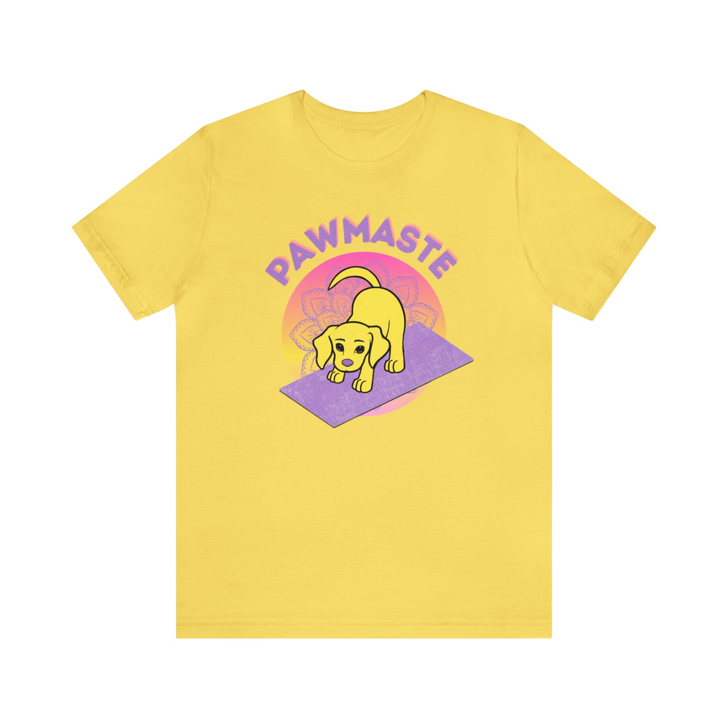 Pawmaste with Yogi the Rescue Puppy Yoga Mascot Mountain Seen Unisex Classic Tee