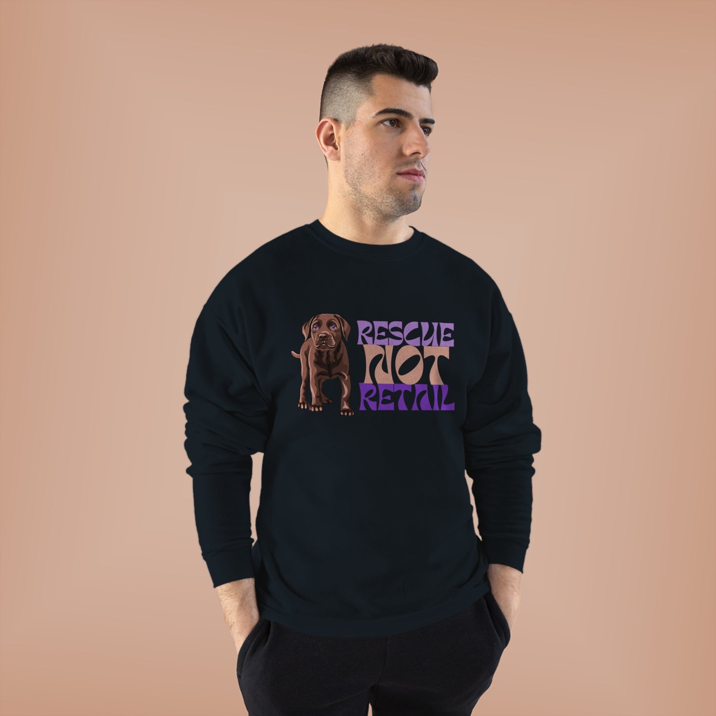 Rescue Not Retail Unisex EcoSmart Crewneck Sweatshirt